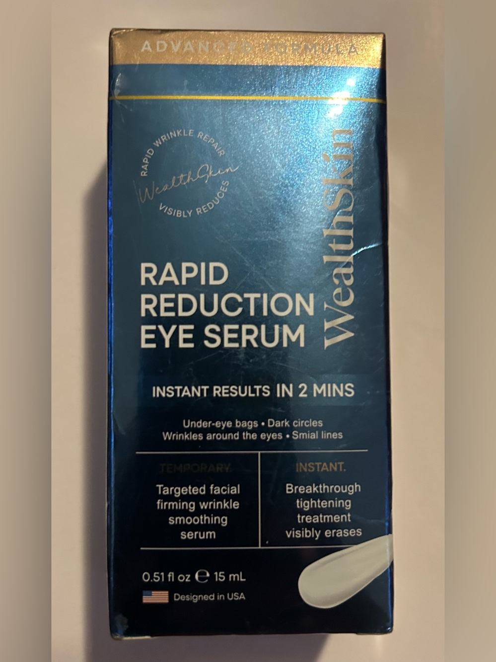Rapid Reduction Eye Serum - Blue and Silver Exp 7/26 New/Sealed